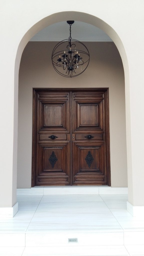 Spanish Flare Mahogany Door